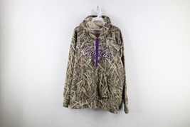 Vintage Cabelas Womens 2XL Faded Spell Out Mossy Oak Blades Camouflage Hoodie - £54.08 GBP