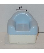 Vintage Little Tikes Dollhouse Living Room Chair Blue Replacement Rare VHTF - $498.56 MXN