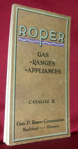 Geo D Roper Gas Ranges Appliances Catalogue K Color Porcelain Lined Stoves Ovens - £24.90 GBP