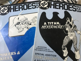 Lot of 2 Softcovers DC Heroes Role Playing Game 1985 Titan + Powers &amp; Sk... - £7.19 GBP