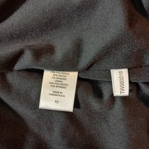 New York & Company Collection Women's Front Design & Back Zip Black Skirt Sz 10 image 4