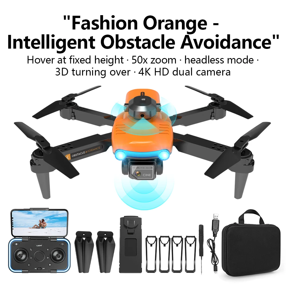 F187 Rc Drone 4K HD Dual Camera Fixed Height Obstacle Avoidance 2.4Ghz W... - £40.34 GBP+