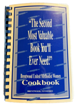 Cookbook Brentwood Tennessee TN United Methodist Women Recipes Book 1992 - £14.20 GBP