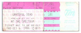 Grateful Dead Concert Ticket Stub October 6 1994 Philadelphia Pennsylvania - £43.70 GBP