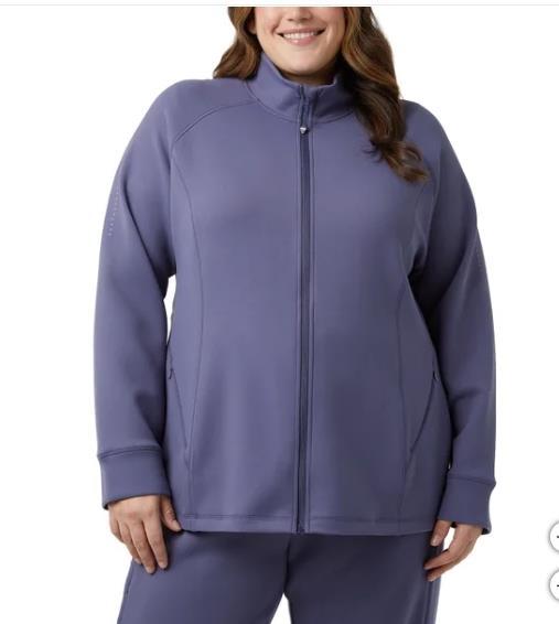 32 Degrees Womens Jacket Blue Full-Zip Pockets Stretch Active Workout Gym Soft Item image 6