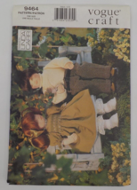 VOGUE CRAFT PATTERN #9464 BOY &amp; GIRL DOLLS W/ FACE TRANSFERS &amp;OUTFITS UN... - $9.99