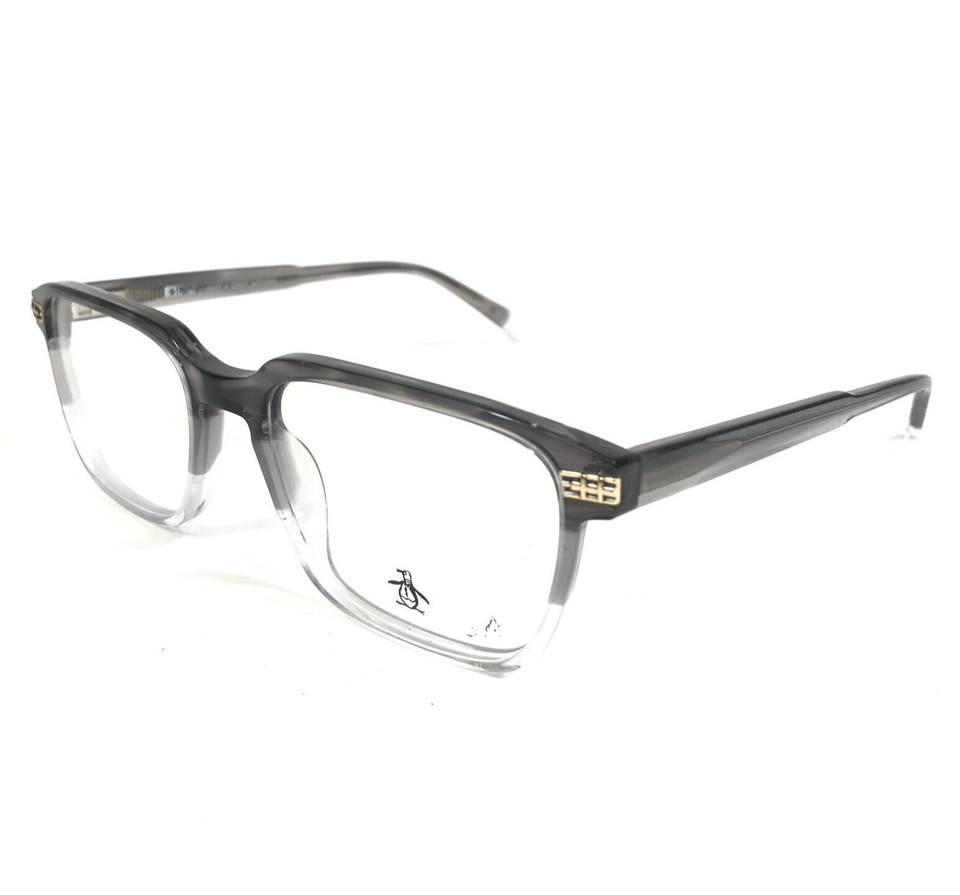 Penguin Eyeglasses Frames THE ELLISTON GR Grey Horn Clear Square 54-19-145 - $79.19