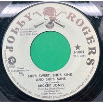 Mickey Jones She&#39;s Sweet She&#39;s Kind and She&#39;s Mine 45 Country Promo Jolly Rogers - £10.97 GBP