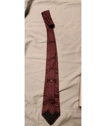 Vtg 417 Van Heusen Maroon And Blue Tie - $5.16