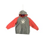 Jerzees Boys Size Medium 8 10 Long Sleeve Soccer Gray Orange Pullover Ho... - $8.90