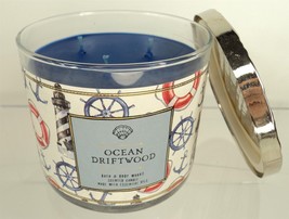 Bath &amp; Body Works BBW 14.5 oz Scented 3-Wick Candle - Ocean Driftwood - £15.12 GBP