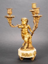 19th c. after Clodion Dore Bronze Candelabra from the estate of Larry Flynt - £668.92 GBP