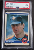 1984 Fleer #239 Nolan Ryan Houston Astros Baseball Card PSA 9 Mint - £31.38 GBP