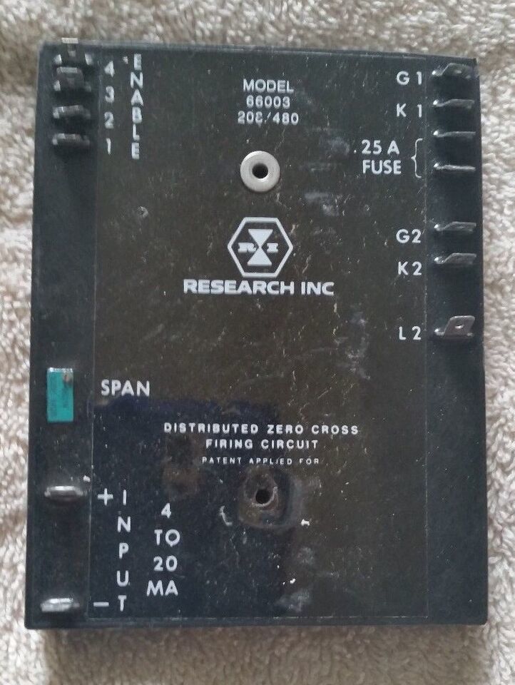 Research Inc. Zero Cross Firing Circuit; Model # 66003; 208/480 - $24.22