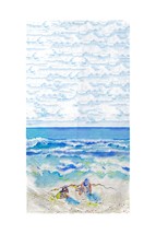 Betsy Drake Playing in the Sand Beach Towel - £48.47 GBP