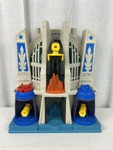 2014 Imaginext Hall of Justice League DC Comics Super Friends Playset  - WORKS ! - £11.10 GBP