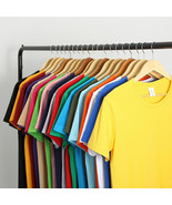 Cotton Men&#39;s T-shirt Short-sleeve Man T shirt Short Sleeve Pure Color Me... - €18,08 EUR