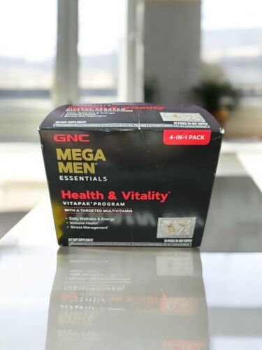 GNC Mega Men Essentials Health & Vitality Vitapak Program Multivitamin 30 Pack  - $26.73