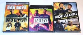 Bad Boys / Bad Boys II, Ride Along 1 &amp; 2 DVD &amp; Bad Boys For Life 4k Blur... - $22.03