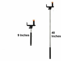 Extendable Ivation Selfie Stick Monopod with Wireless Bluetooth Remote Shutter - £6.36 GBP