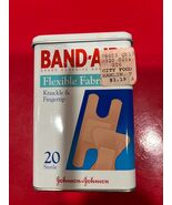 Vintage  Johnson &amp; Johnson BAND-AID Metal Tin Box Flexible Fabric Bandages - $20.81 CAD
