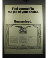 1971 United States Air Force Ad - Find yourself in the job of your choice - £14.55 GBP