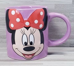 Disney Jerry Leigh 3D &quot;Minnie Mouse&quot; 8 oz. Coffee Mug Cup Lavender - £10.73 GBP