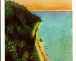 North Boulevard Mackinac Island Michigan MI UNP Unused Linen Postcard L1 - $2.92