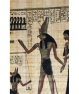 Vintage Hand-Painted Ancient Egyptian Papyrus Parchment Art (New) - $22.34 CAD