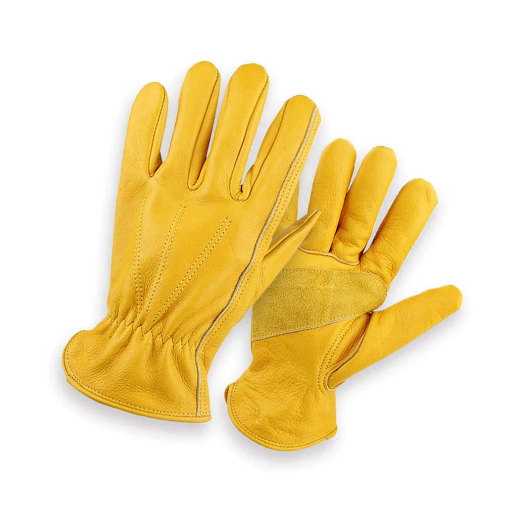Work Gloves Leather Portable Outdoor Building Gardening Construction Wor Riding  - £65.78 GBP