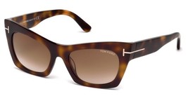 Tom Ford Kasia Womens Sunglasses FT0459 56F Dark Havana/Brown Gradient Lens 55mm - $183.33