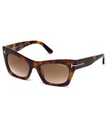 Tom Ford Kasia Womens Sunglasses FT0459 56F Dark Havana/Brown Gradient L... - $183.33