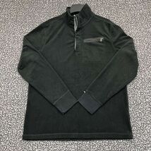 Banana Republic Sweatshirt Men Large Black Fleece Long Sleeve Quarter Zip - €15,40 EUR