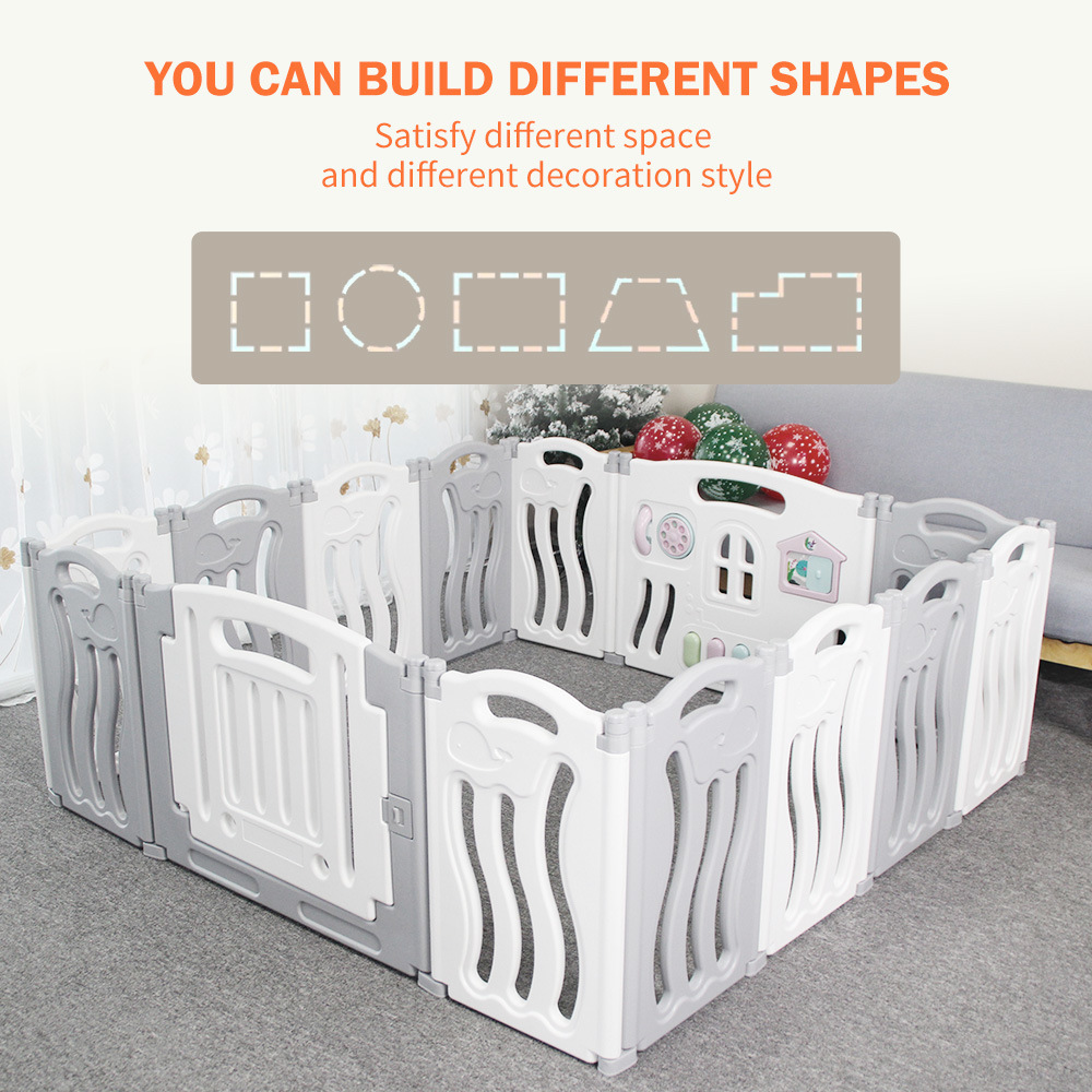 Gupamiga Foldable Baby playpen Baby Folding Play Pen Pet Dog playpen Kids Activi Item image 3