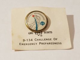 1960's Girl Scout Challenge Emergency Civil Protection Cadet Pin 9-134 -... - $5.21