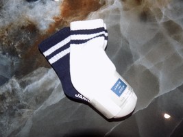Janie and Jack Striped Athletic Crew Socks 2PC Boys Size 6-12 Months NEW - £11.75 GBP