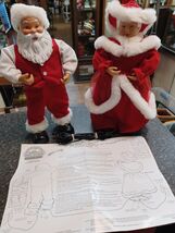 Vintage Santa Claus &amp; Mrs. Claus Jingle Bells Rock A Long Sing Duet See ... - $59.39