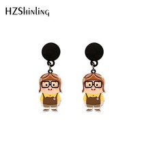 2021 New Arrival Movie Up Karl Russell Doug Characters Epoxy Acrylic Drop Earrin - £6.66 GBP