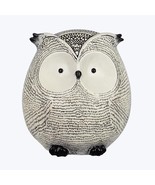 Resin Cream and Black Tabletop Owl - $37.50