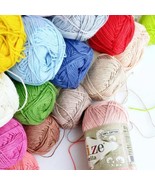 30 balls,Alize Bella yarn,100% Cotton yarn,50 gr,180meters, (choose colo... - £53.23 GBP