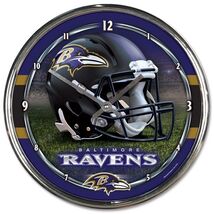Baltimore Ravens Chrome Clock - NFL - $31.03