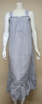 Eileen West Gray Sleeveless Lace Detail Long Ruffle Nightgown Women Size... - $49.49
