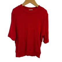 Giraffe Red Short Sleeve Ribbed Knit Top - £13.49 GBP