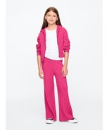 New Gap Kids Girls Pink Cable Knit Hoodie Sweater Pant Set 10 12 CashSof... - $49.99