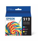 EPSON 212 Claria Ink Standard Capacity Black &amp; Color Cartridge Combo Pac... - £32.21 GBP