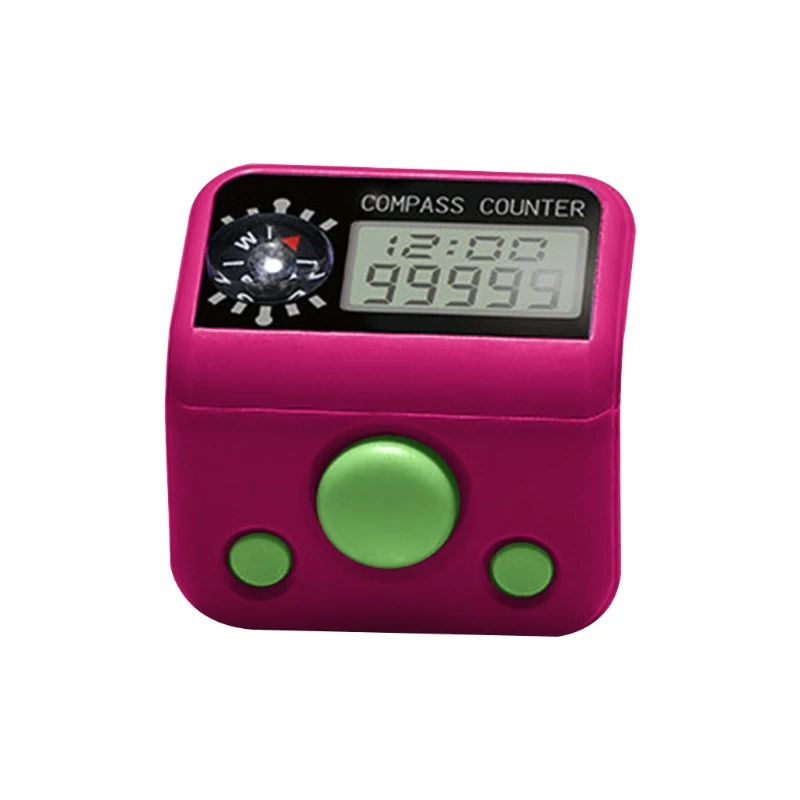Finger Tally Counter with Comp Digital Electronic Tash Counters Lap Track Handhe - £155.84 GBP