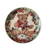 FRANKLIN MINT HEIRLOOM TEDDY’S FIRST CHRISTMAS TEDDY BEAR PLATE DISH - $15.58 CAD