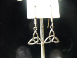 Triquetra, Celtic Knot Sterling Silver Earrings - £6.29 GBP