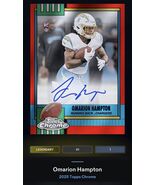 Topps NFL Collect Digital 2025 Omarion Hampton 1990 Red Signature /5 LEG... - $247.50