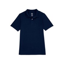 Wonder Nation Boys Short Sleeve  Tough Jersey Polo,Blue Size L/G(10-12) - £12.40 GBP